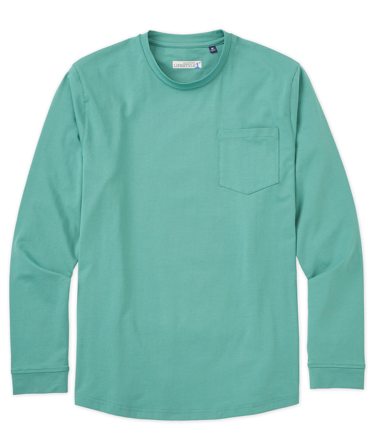 Westport Lifestyle Long Sleeve Stretch Pocket Tee, Men's Big & Tall