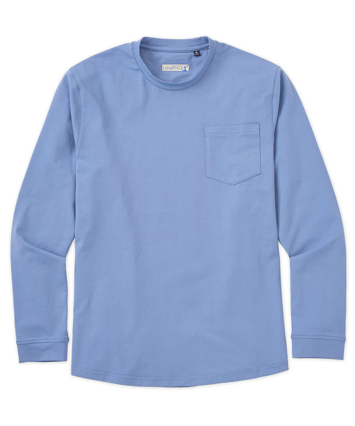 Westport Lifestyle Long Sleeve Stretch Pocket Tee, Men's Big & Tall