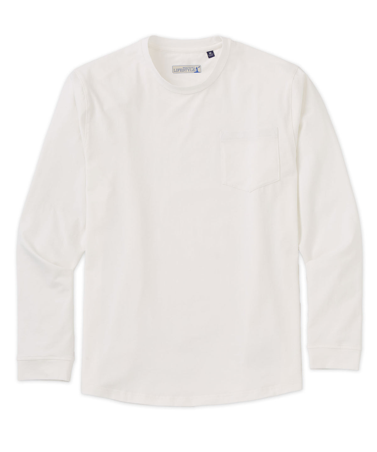 T-shirt con tasca elasticizzata a maniche lunghe Westport Lifestyle, Men's Big & Tall