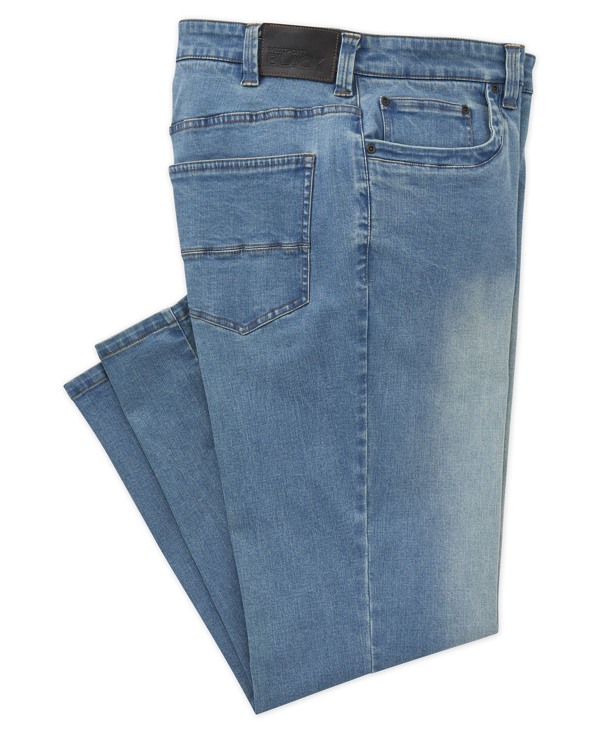 Jeans Westport in denim ultra elasticizzato nero, Men's Big & Tall