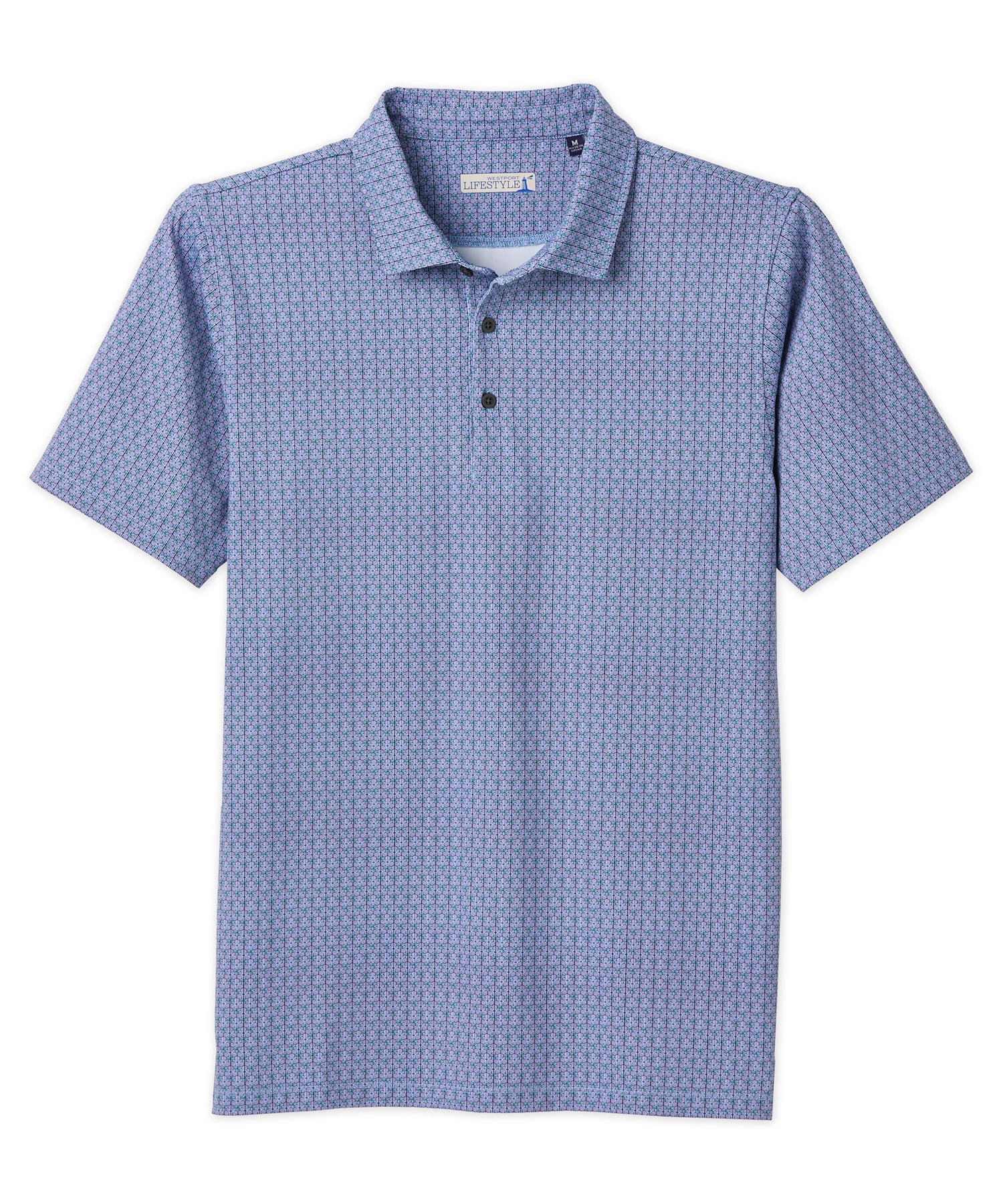 Westport Lifestyle Geo Print Performance Polo Shirt