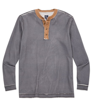 Westport No-Tuck Long Sleeve Rough Edge Henley