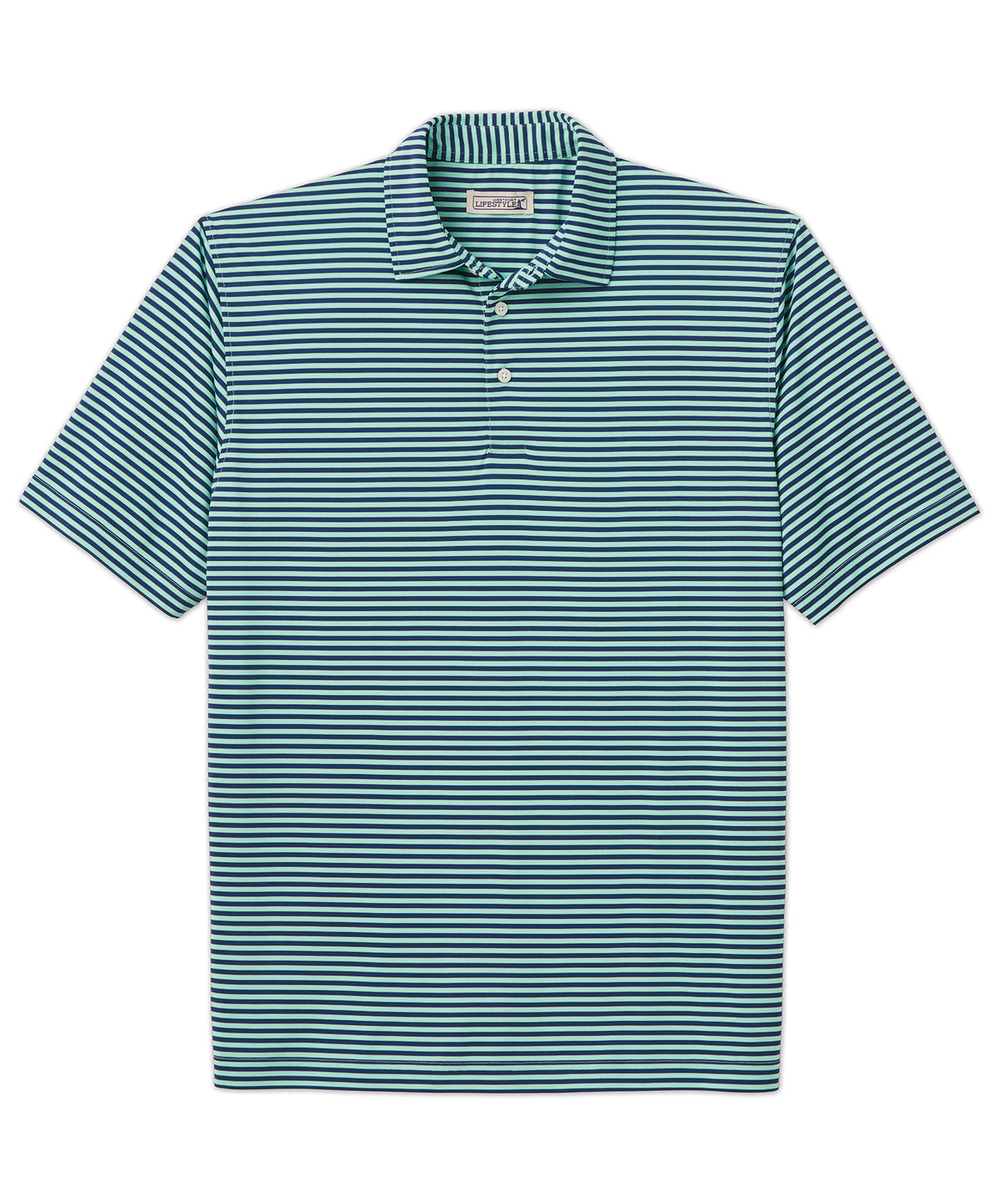 Westport Lifestyle Short Sleeve Performance Stripe Polo Shirt, Men's Big & Tall