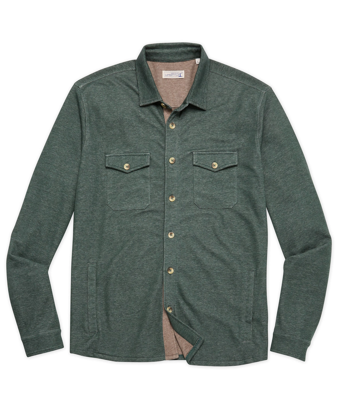 Camicia Westport Lifestyle Melange in morbido misto cotone, Men's Big & Tall