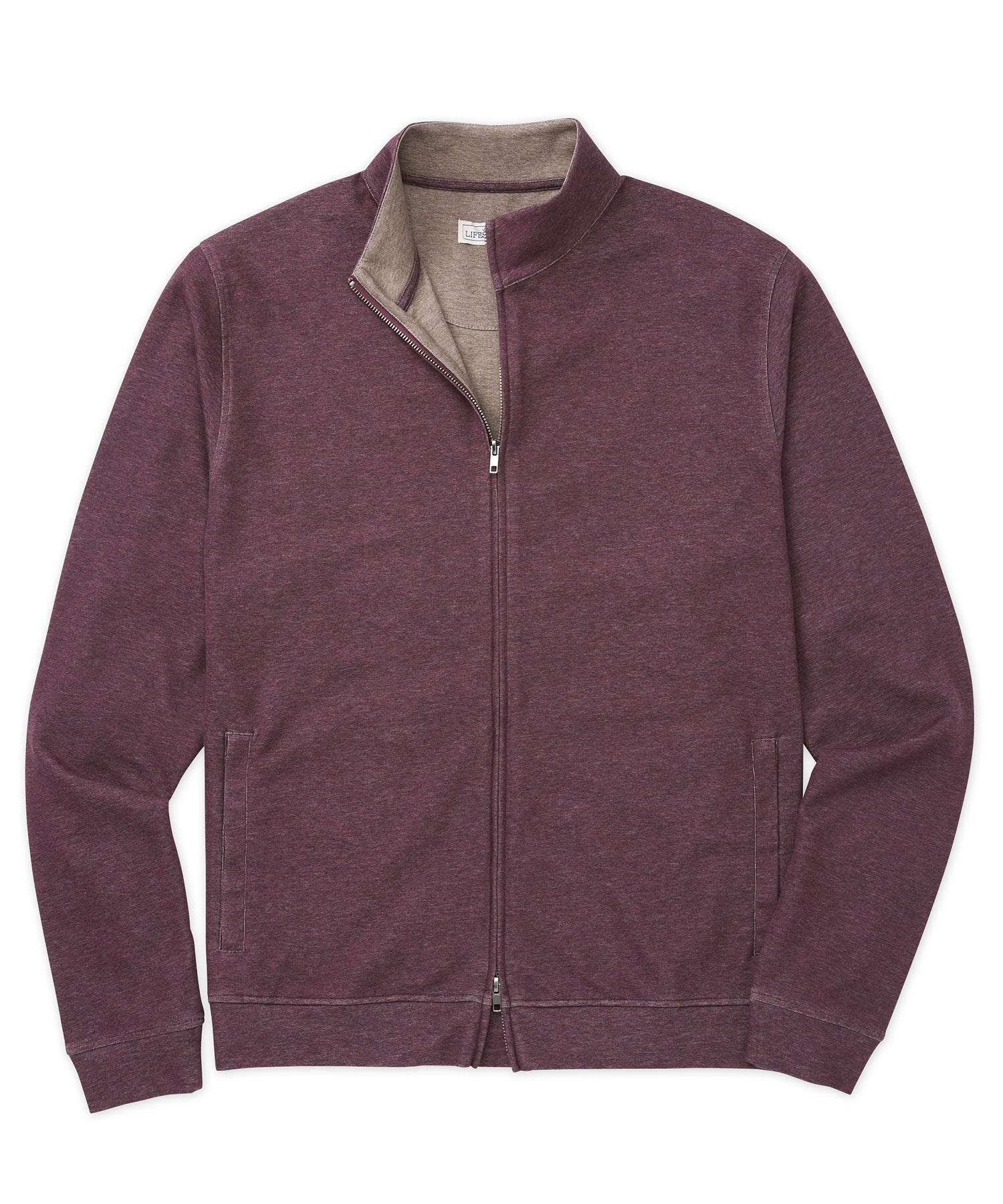 Westport Lifestyle Melange Full Zip Jersey Jacket, Men's Big & Tall