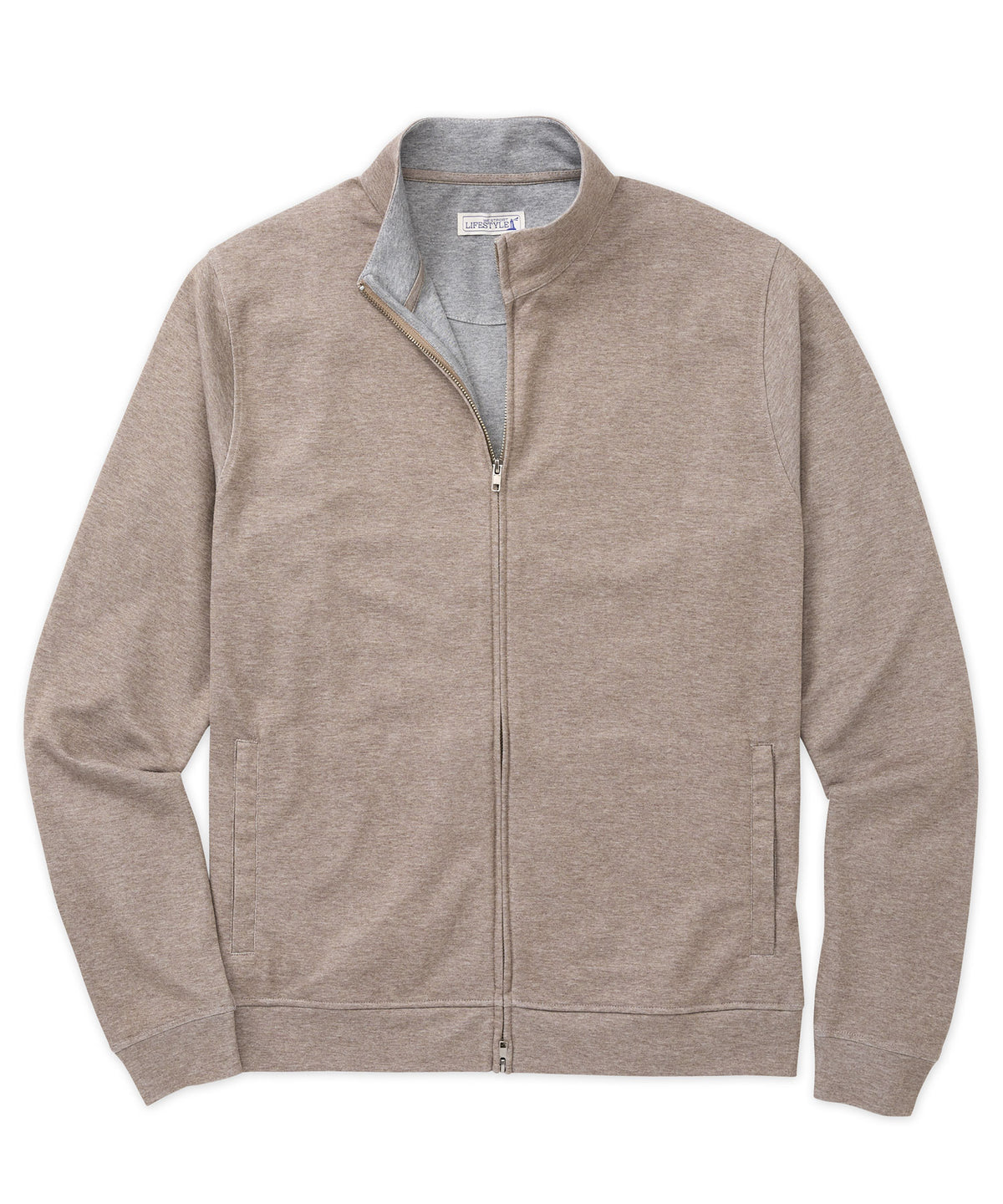 Giacca in jersey con zip intera Westport Lifestyle Melange, Men's Big & Tall