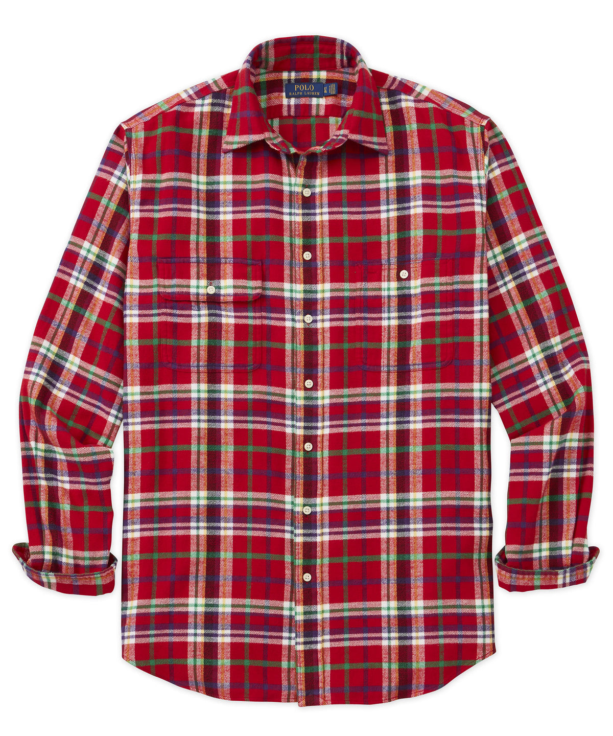 Polo Ralph Lauren Long Sleeve Flannel Sport Shirt, Men's Big & Tall