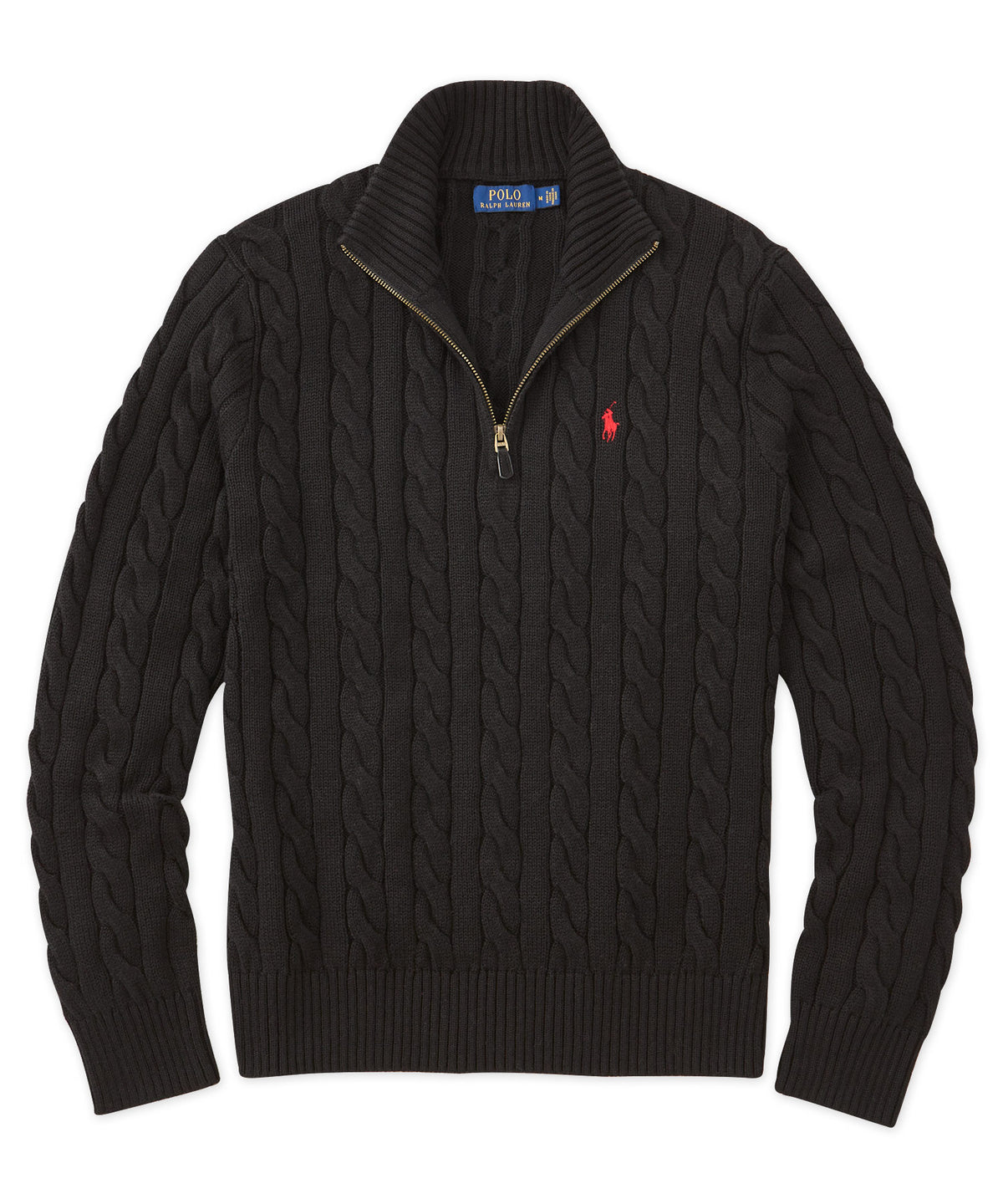 Meer dan wat dan ook Reserve Wolk Polo Ralph Lauren Cotton Cable Half-Zip Sweater - Westport Big & Tall