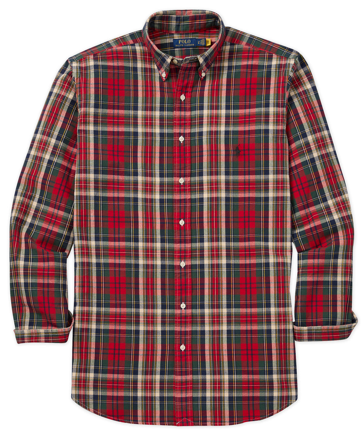 Polo Ralph Lauren Long Sleeve Tartan Sport Shirt, Men's Big & Tall