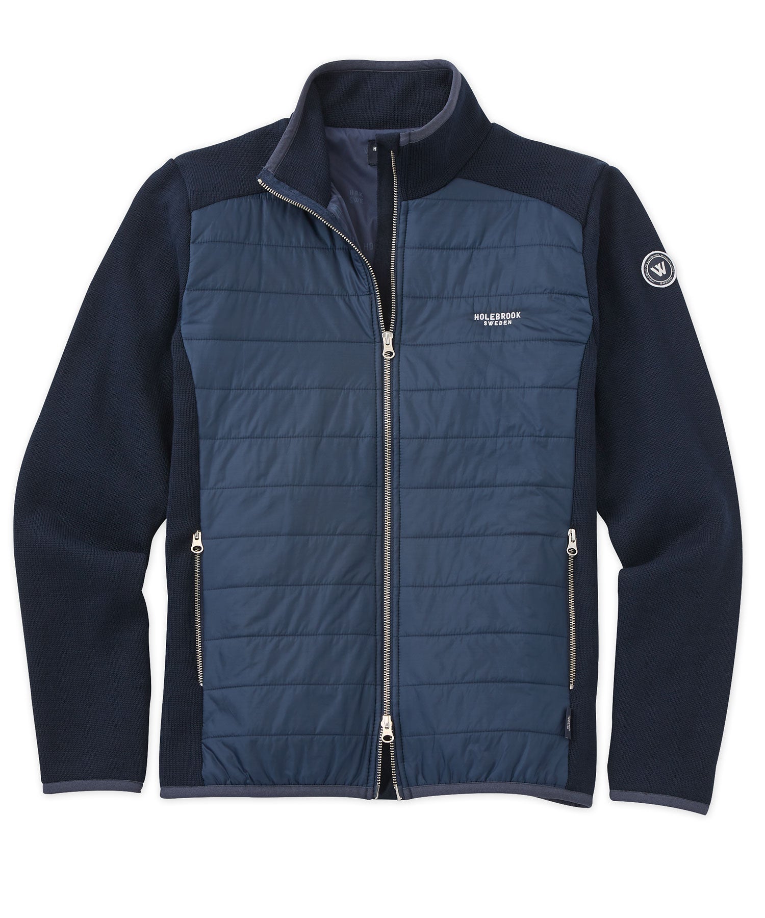Holebrook Sweden Zip-Front Quilted Windproof Jacket