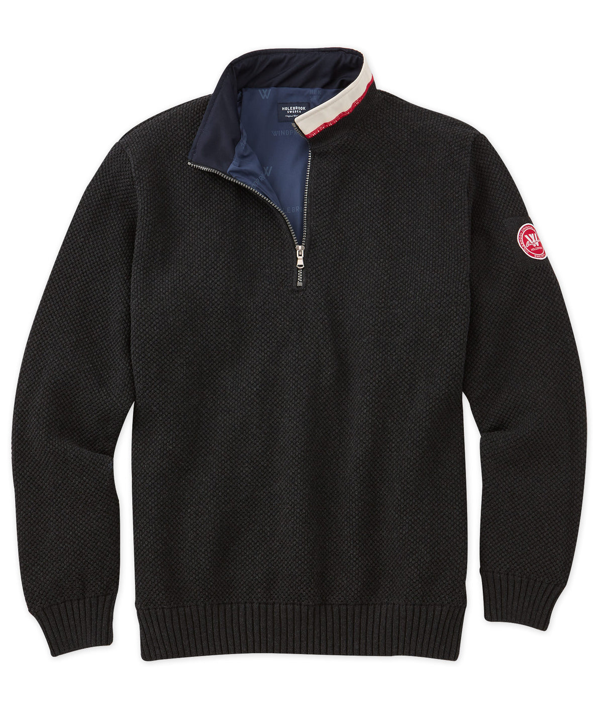 Holebrook Sweden Classic Windproof Cotton Quarter-Zip Sweater