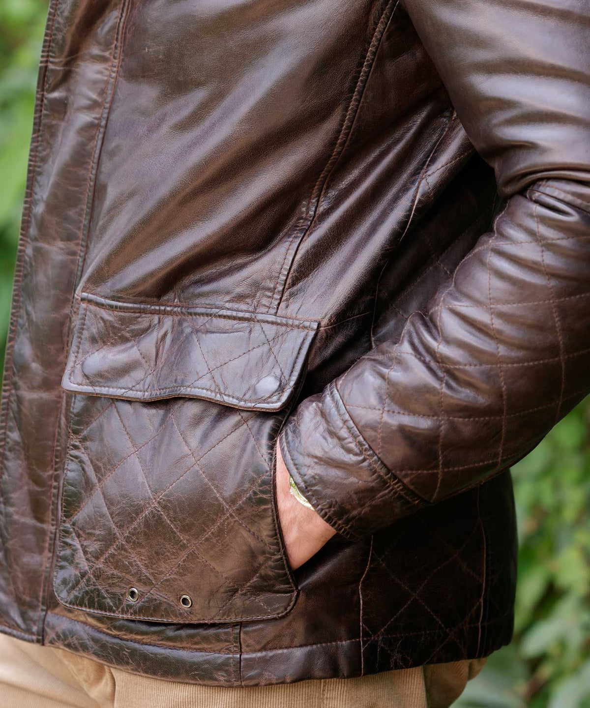 Westport Black Leather Chore Coat