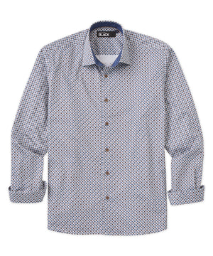 Westport Black Patterned Sport Shirt