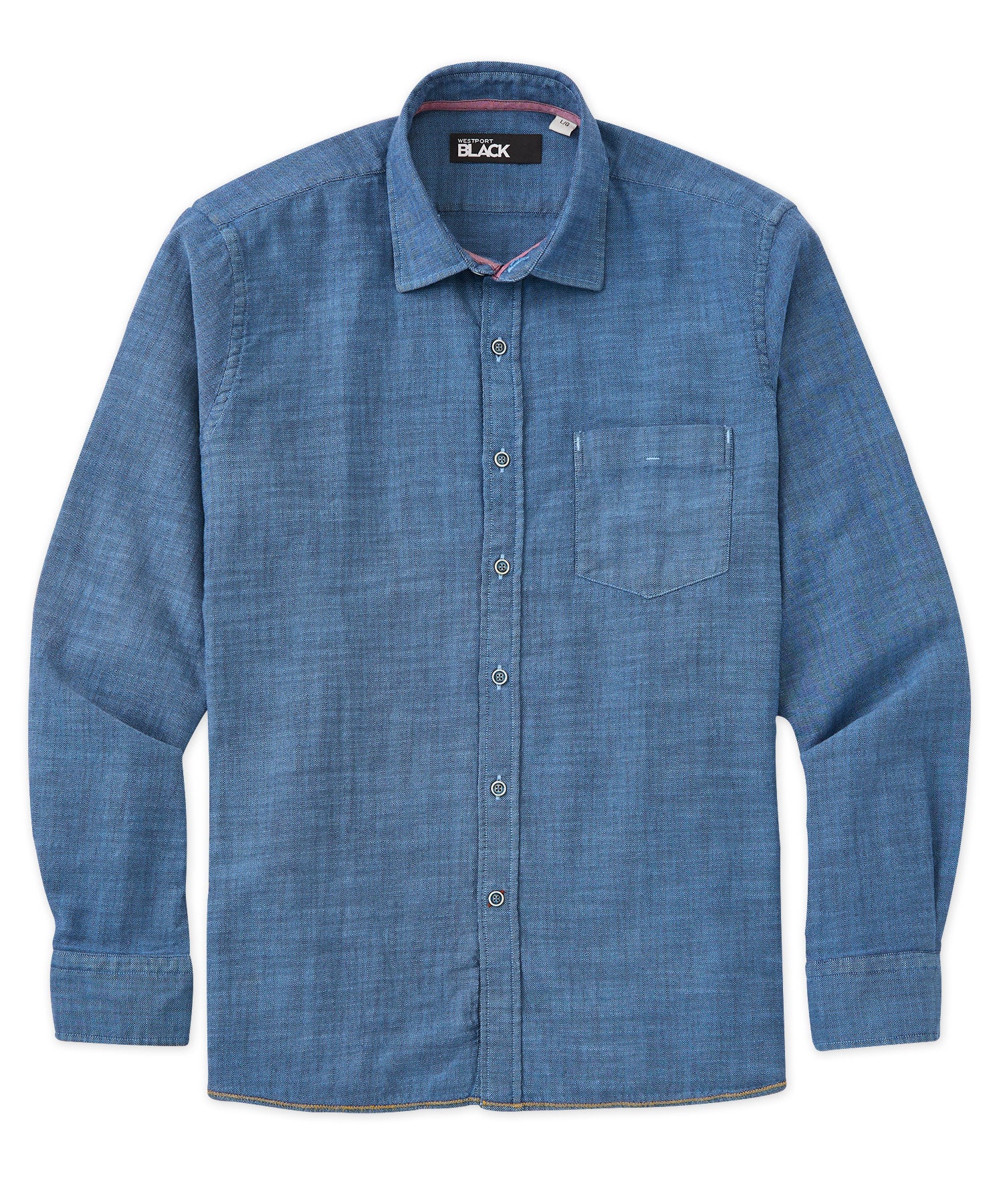 Westport 1989 Long Sleeve Slub Garment Dyed Sport Shirt