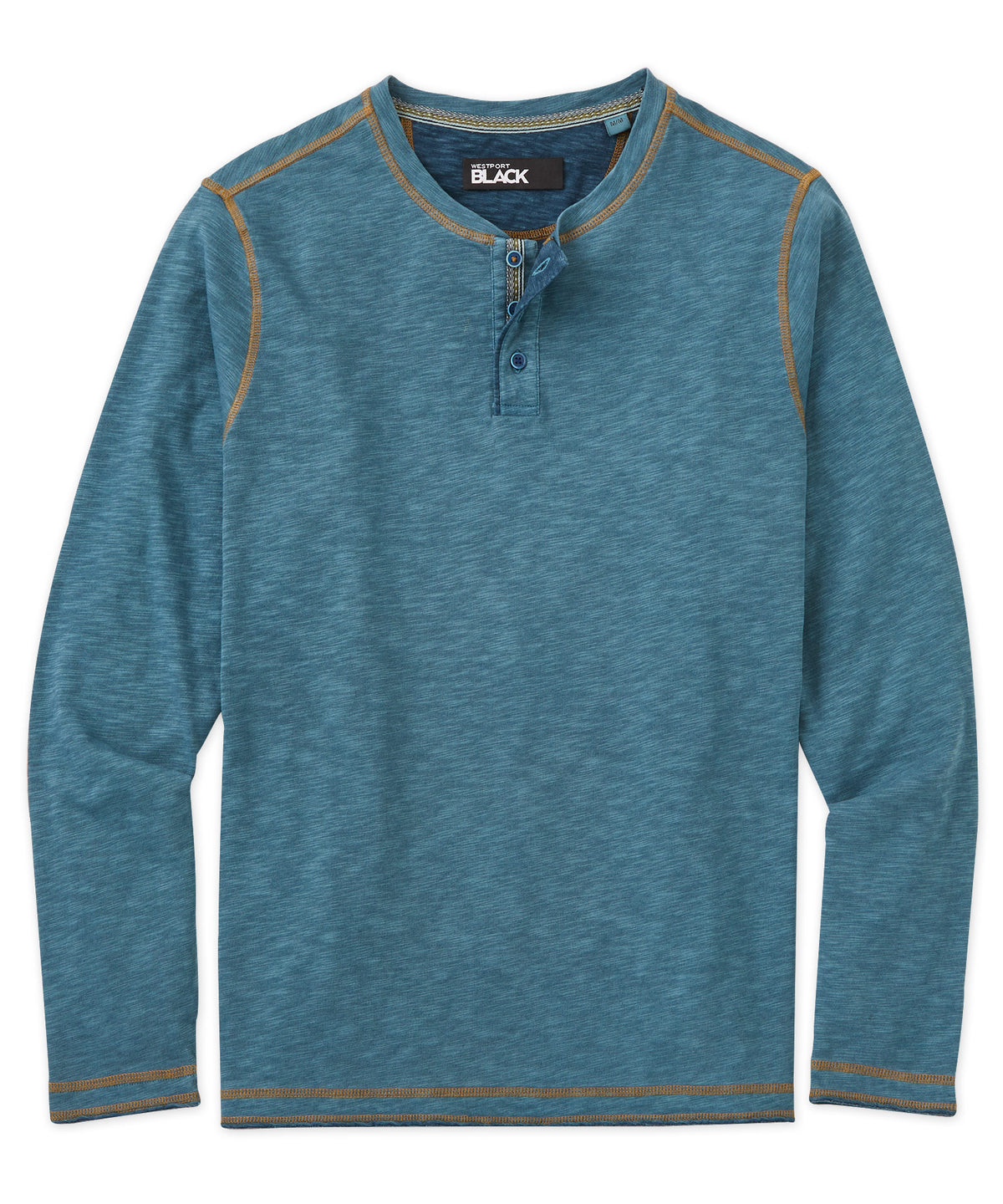 Westport 1989 Slub Plaited Jersey Garment Dyed Henley