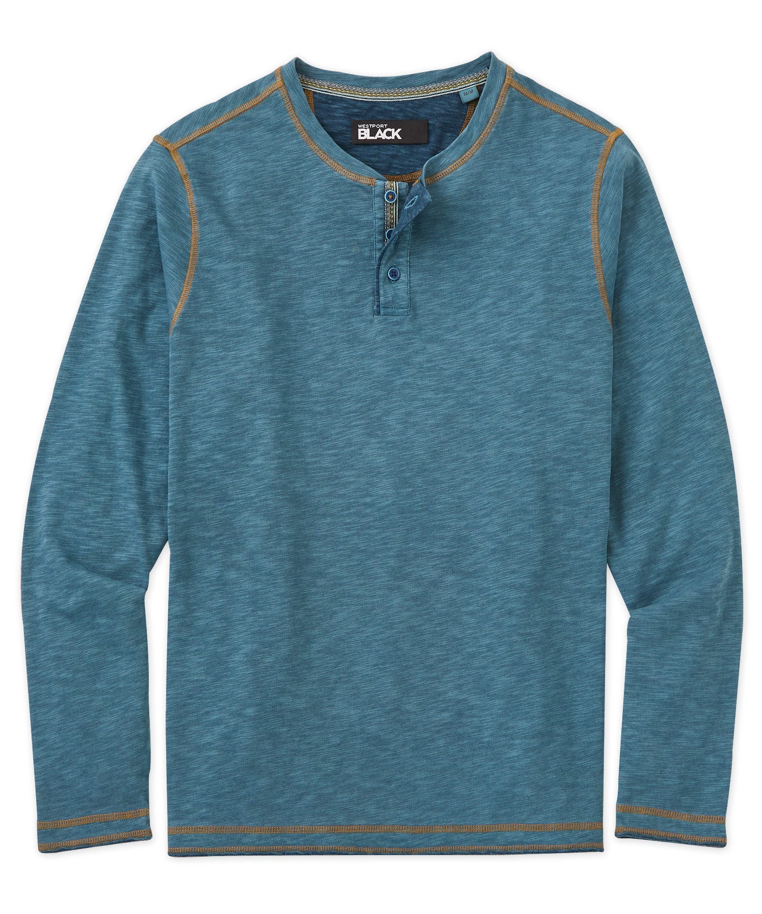 Westport 1989 Slub Plaited Jersey Garment Dyed Henley