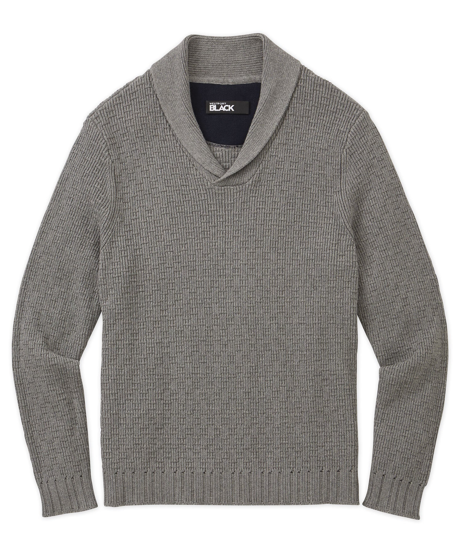 Westport Black Shawl Collar Sweater