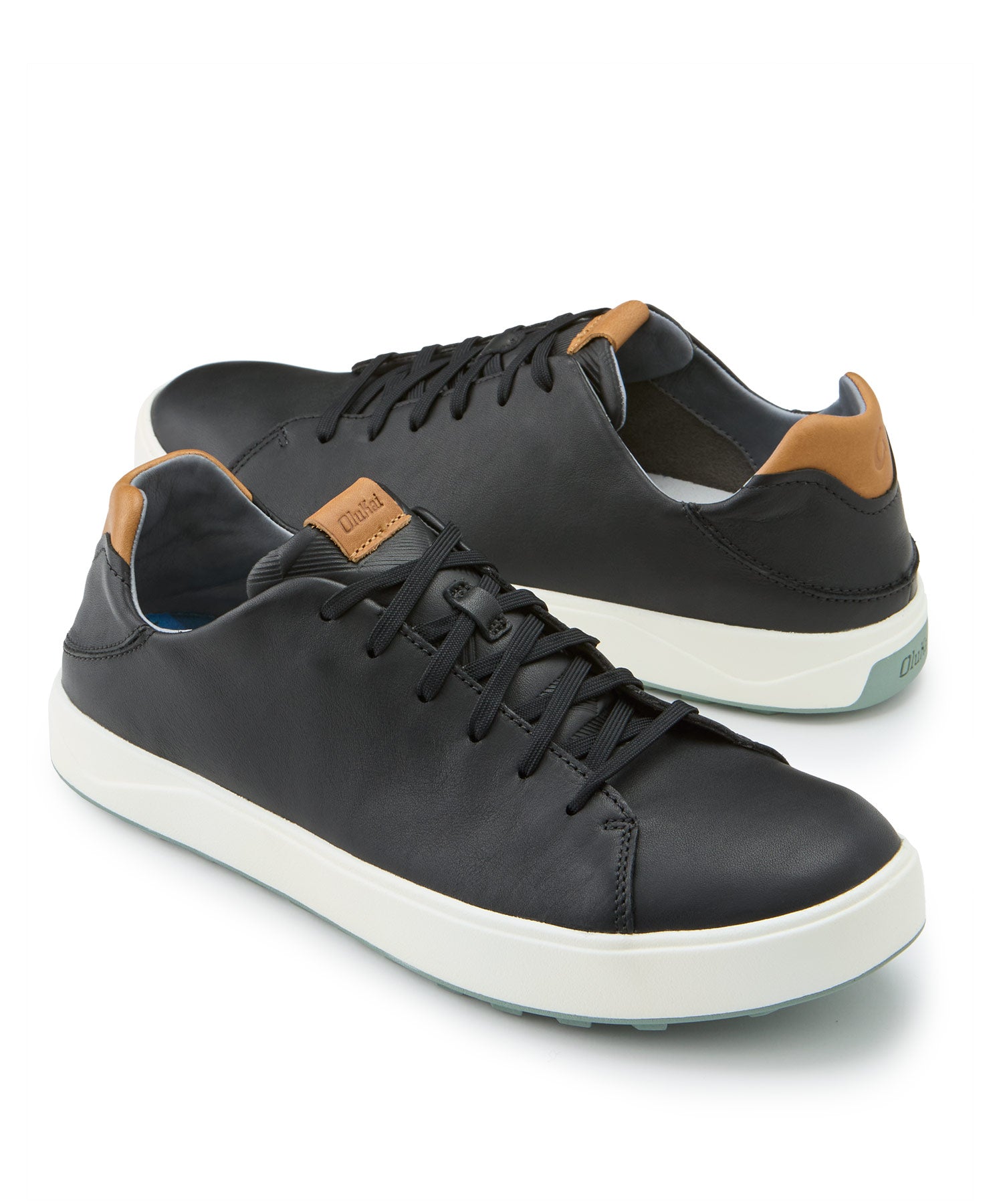 OluKai Walino Leather Oxford Lace Up Shoes Men\'s Size US 13 M Black 10257 9973 Wholecut Oxford Lace-Up – Calzoleria Toscana - Toscana USA main image 4