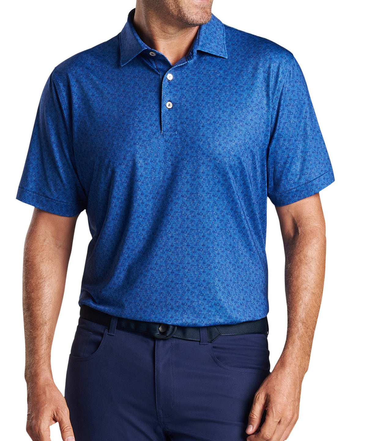 Peter Millar Short Sleeve Citrus Print Polo Knit Shirt