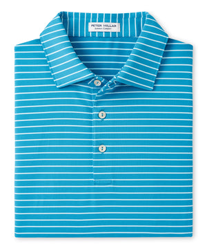 Peter Millar Short Sleeve Drum Stripe Polo Knit Shirt