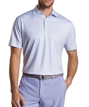 Peter Millar Short Sleeve Dazed and Transfused Print Polo Knit Shirt