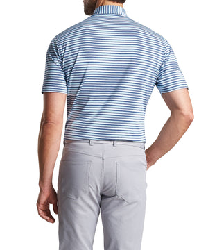 Peter Millar Short Sleeve Oakland Stripe Polo Knit Shirt
