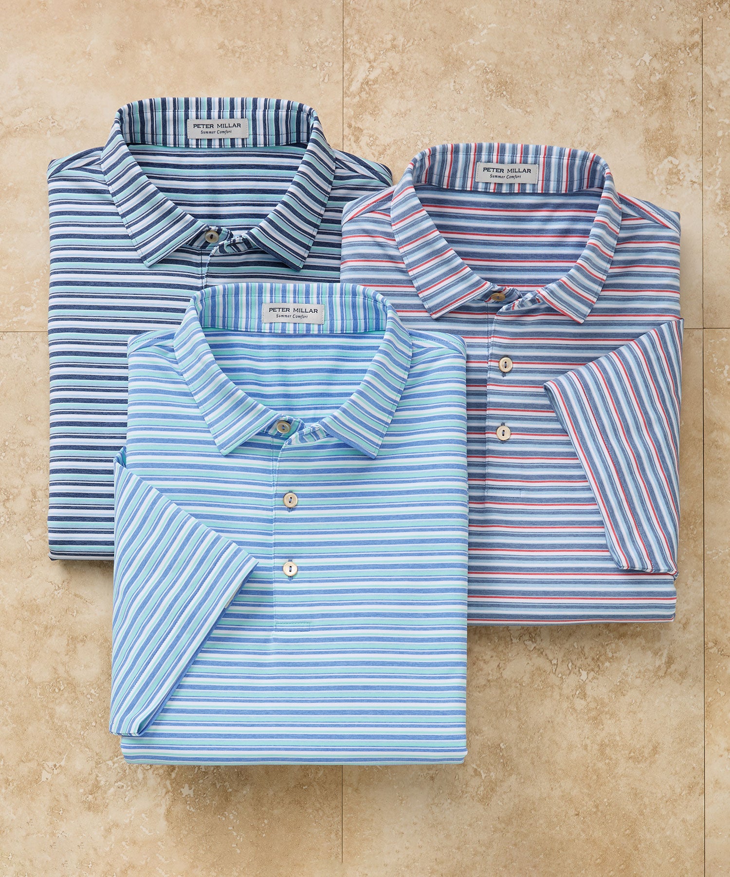 Peter millar competition stripe polo online
