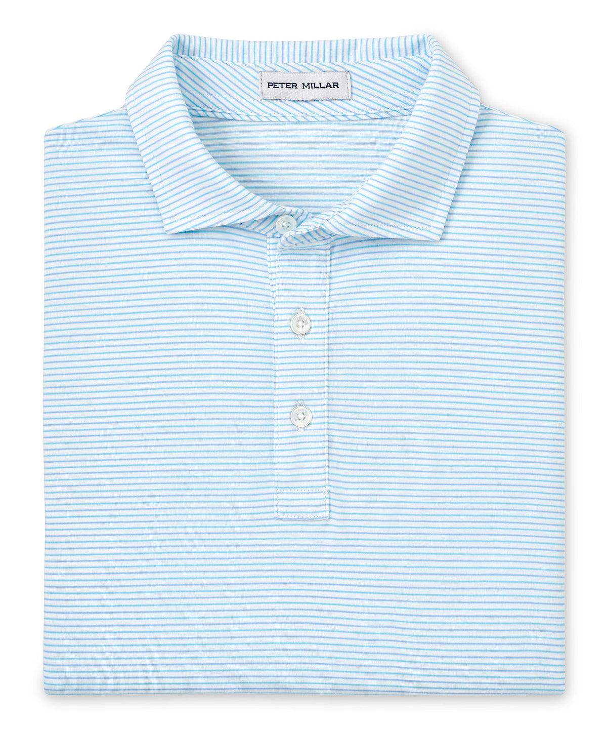 Peter Millar Short Sleeve Pilot Mill Stripe Polo Knit Shirt