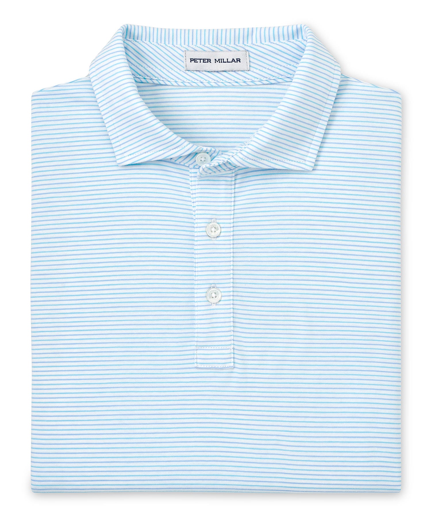 Peter Millar Short Sleeve Pilot Mill Stripe Polo Knit Shirt, Men's Big & Tall