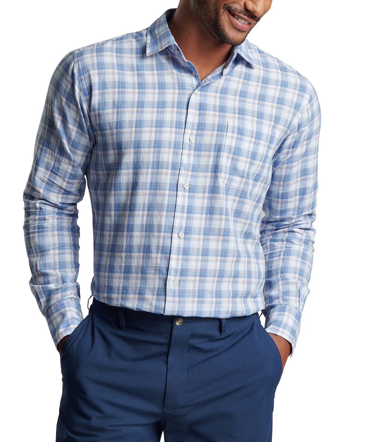 Camicia sportiva Sanibel a maniche lunghe Peter Millar, Men's Big & Tall