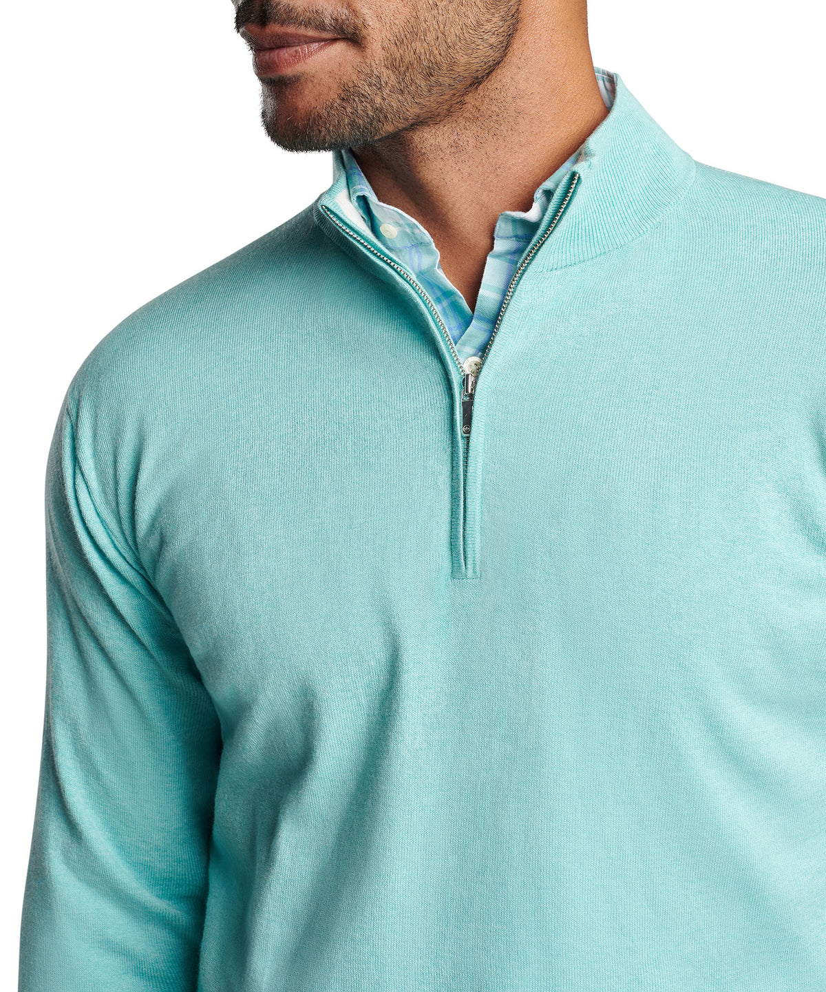 Maglione con zip a un quarto di Peter Millar Whitaker, Men's Big & Tall