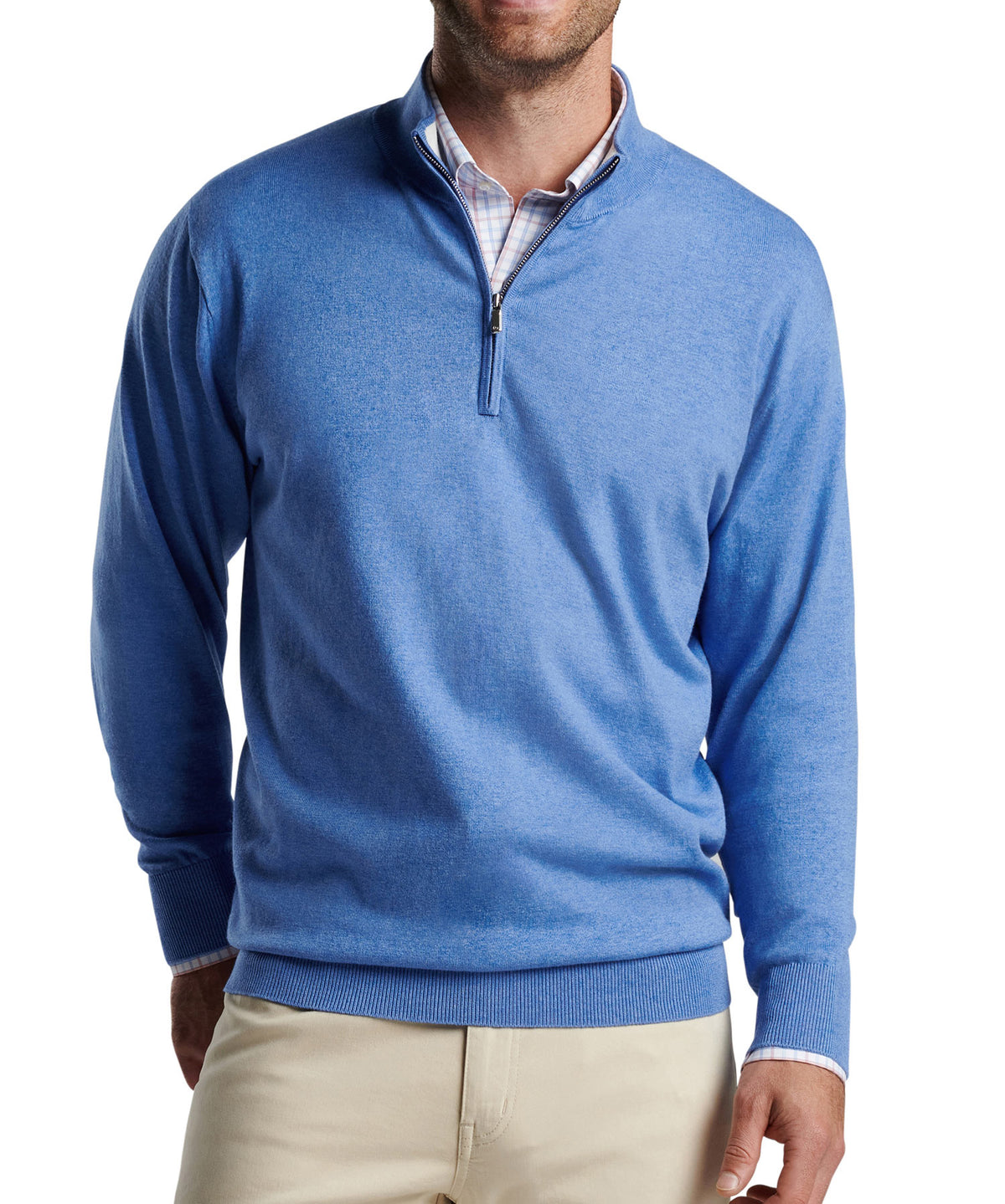 Maglione con zip a un quarto di Peter Millar Whitaker, Men's Big & Tall