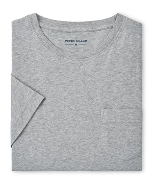Peter Millar Short Sleeve Lava Wash Crew Neck Pocket T-Shirt