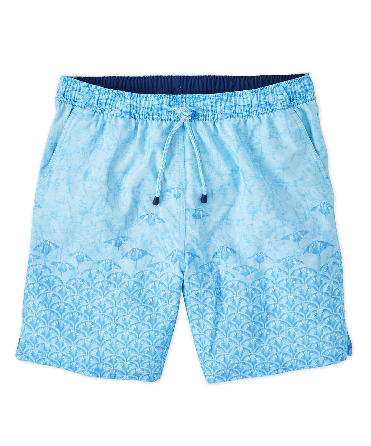 Peter Millar Stingray Print Swim Trunk, Men's Big & Tall