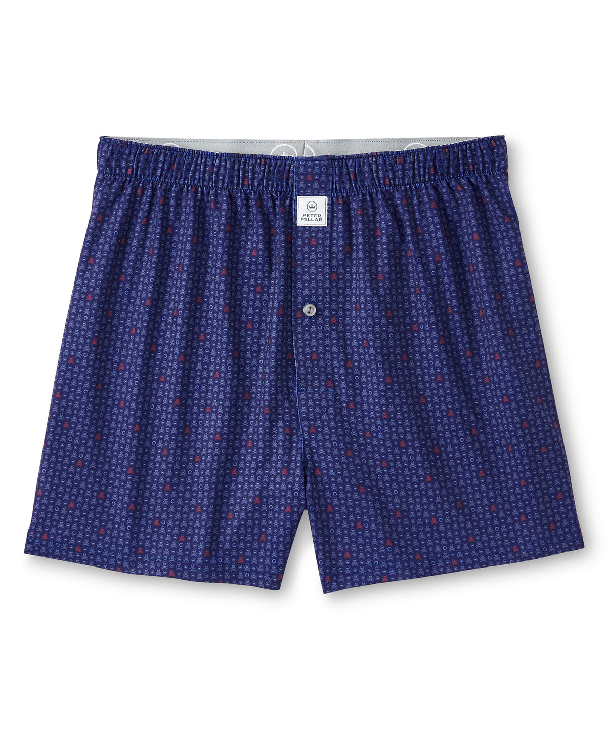 Peter Millar Skull Print Boxer Short Underwear, Men's Big & Tall