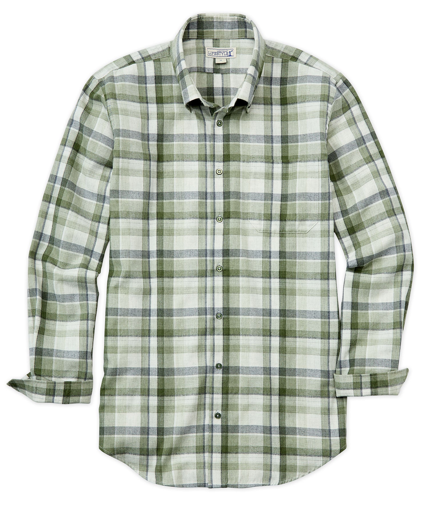 Westport Lifestyle Long Sleeve Plaid Shirt