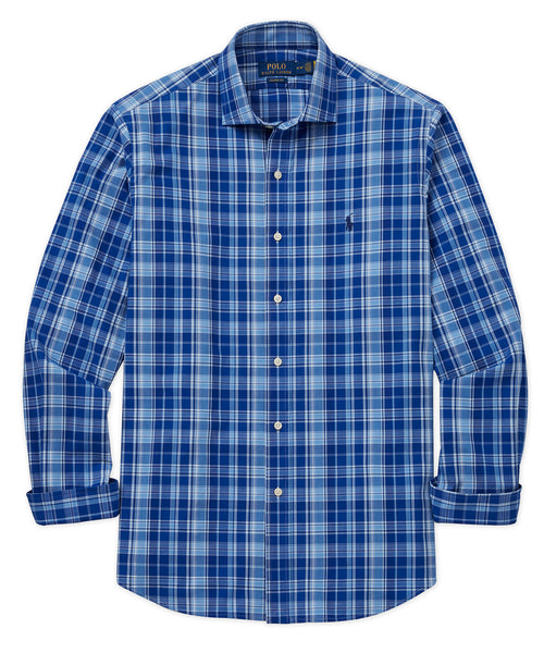 Plaid polo cheap button down shirts