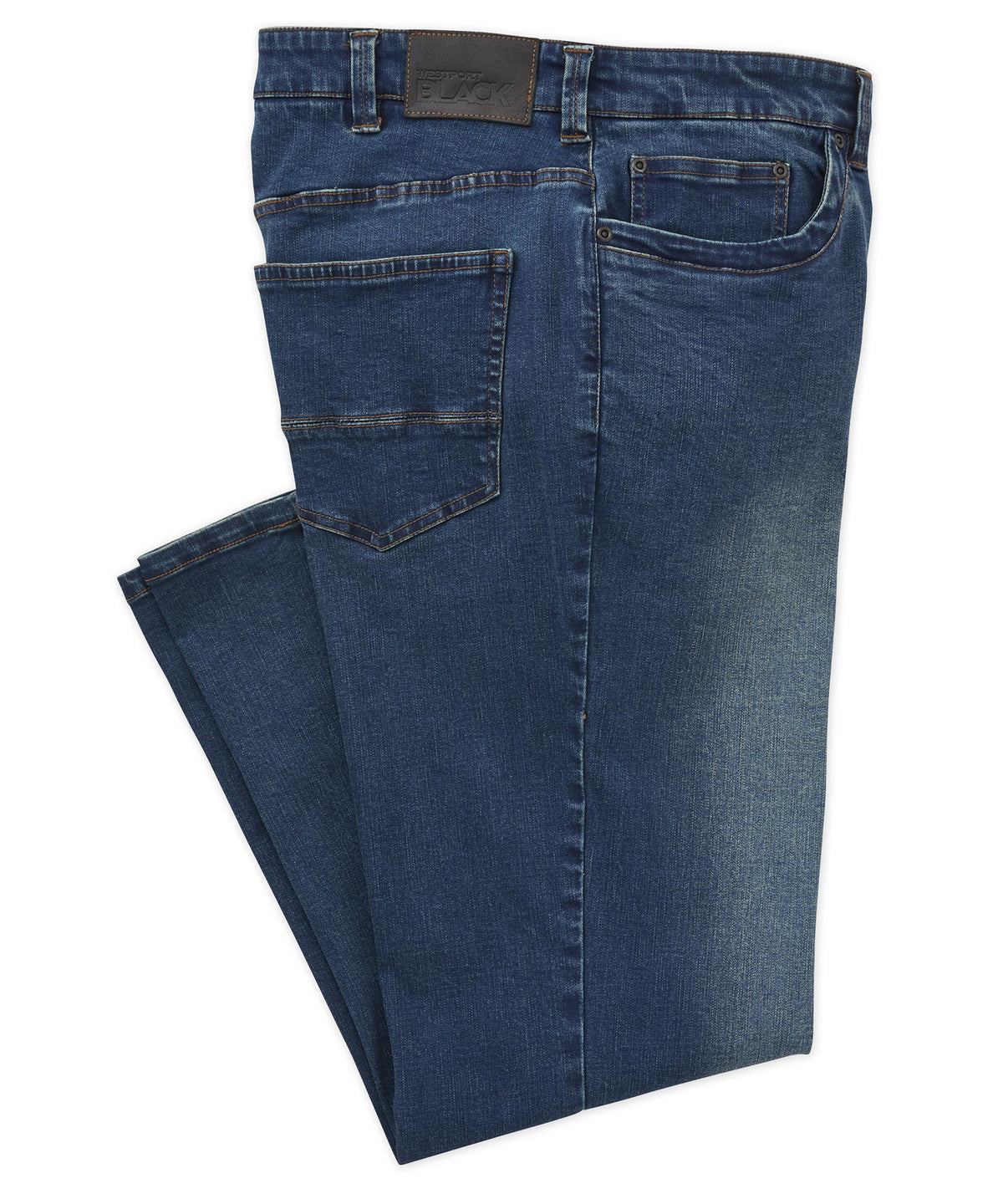 Jeans Westport in denim ultra elasticizzato nero, Men's Big & Tall