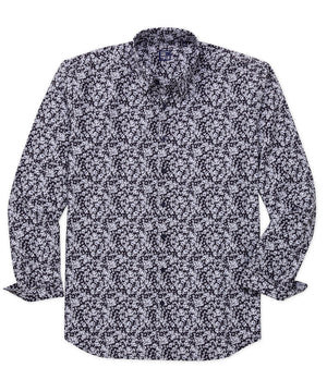 Westport No-Tuck Long Sleeve 'Spring Untucked' Floral Print Stretch Performance Sport Shirt