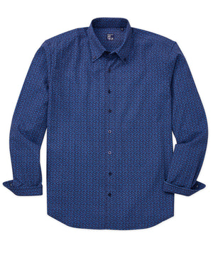 Westport No-Tuck Paisley Print Long Sleeve Stretch Performance Sport Shirt