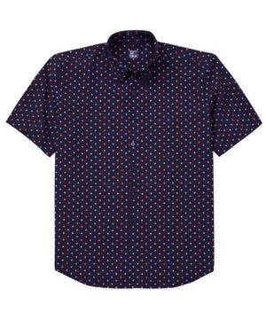 Westport No-Tuck Short Sleeve 'Multi-Dot' Stretch Performance Sport Shirt