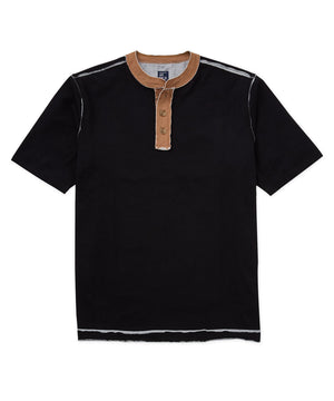 Westport No-Tuck Manches Courtes Rough Edge Henley