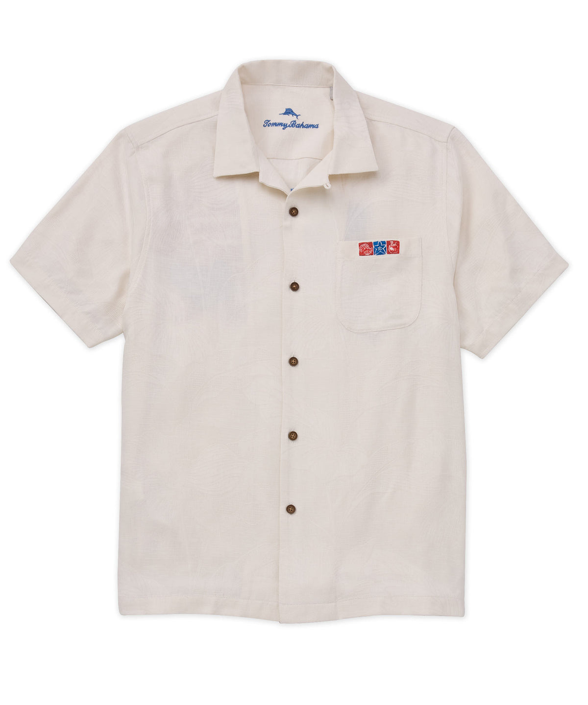 Tommy Bahama Short Sleeve Sip And Stripes Forever Camp Shirt