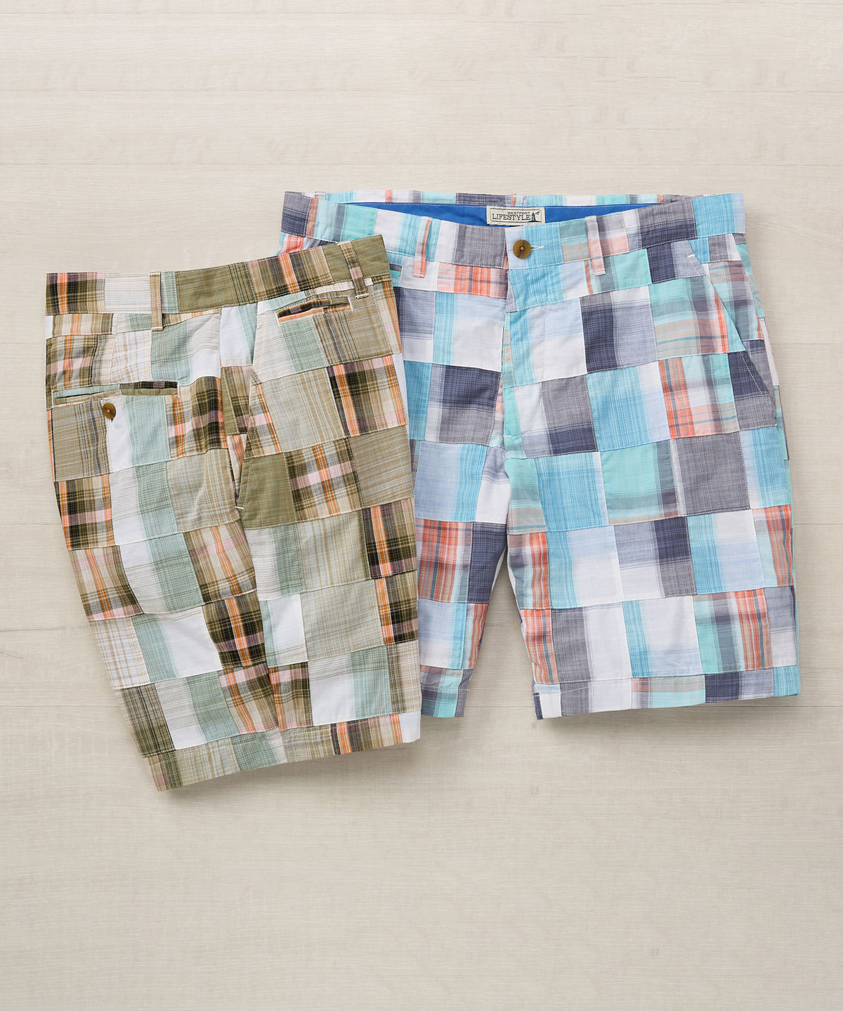 Short patchwork style de vie Westport, Men's Big & Tall