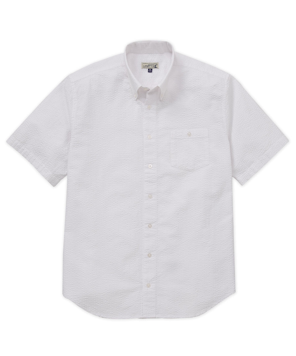 Westport Lifestyle Short Sleeve Seersucker Sport Shirt, Men's Big & Tall