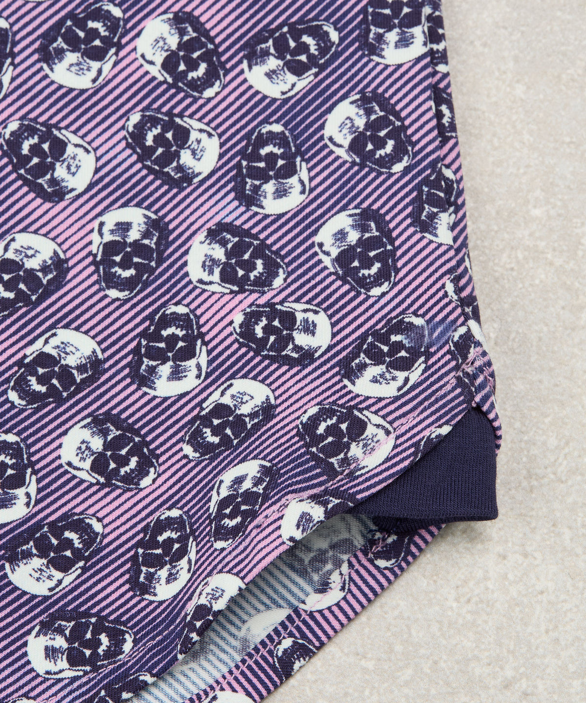 Westport Black Button Front Skull Print Knit Shirt, Big & Tall