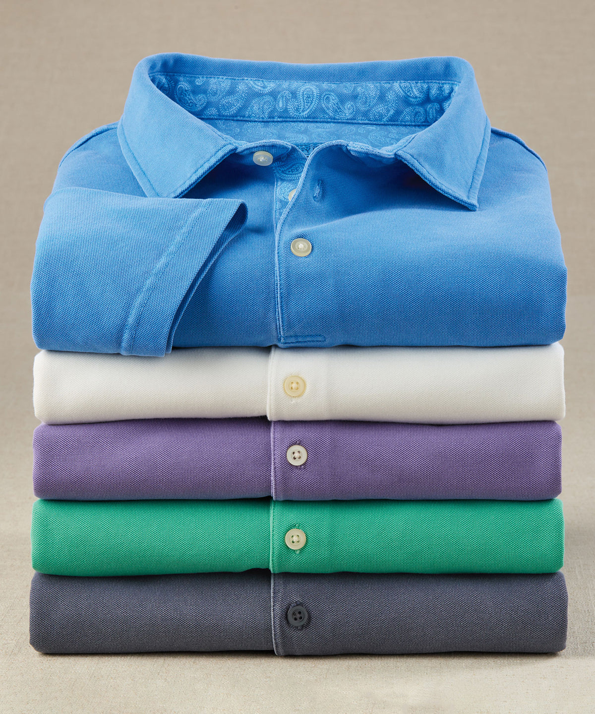 Westport Lifestyle Garment Dyed Pique Polo Knit Shirt