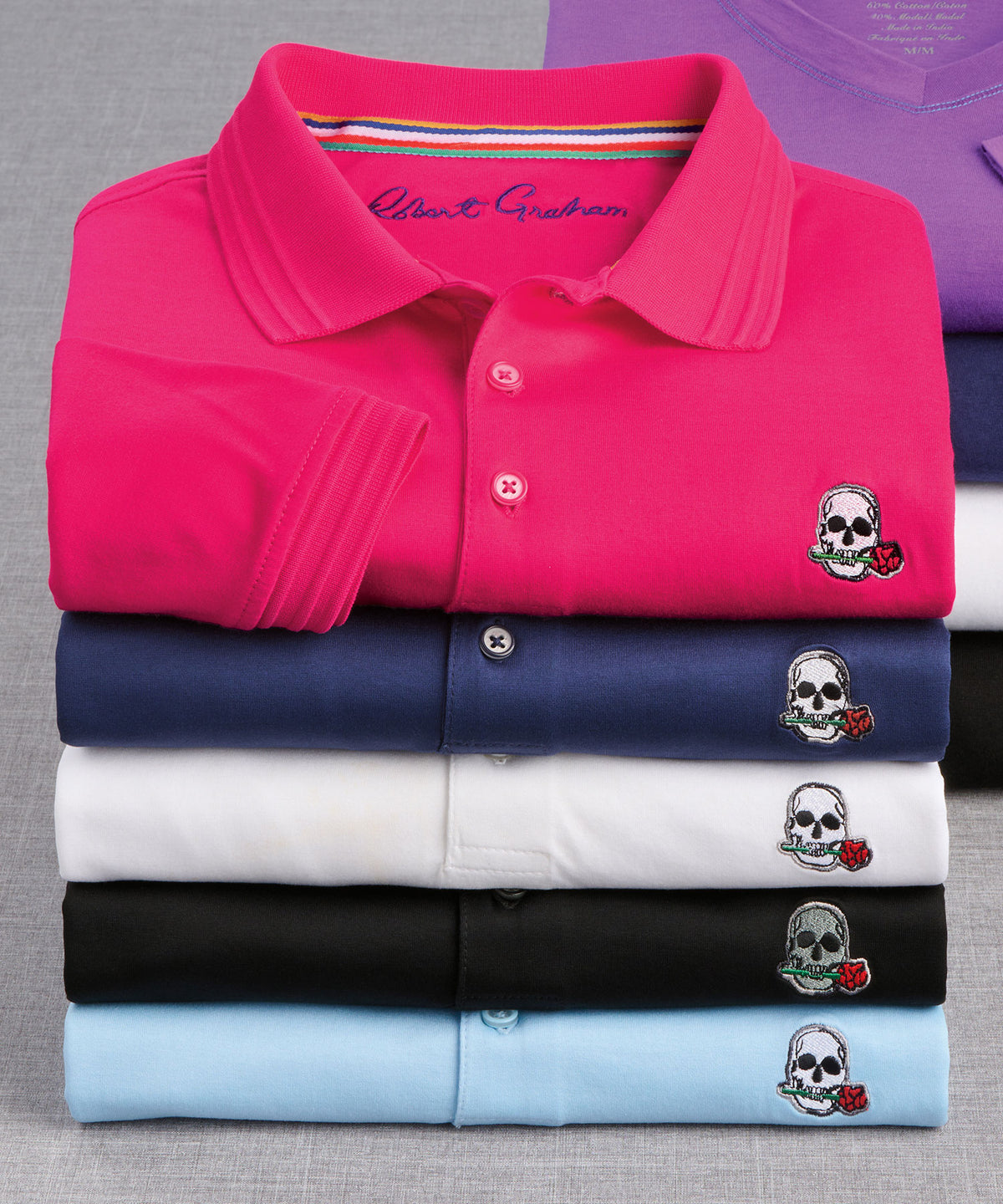 Robert Graham Polo à manches courtes The Player, Men's Big & Tall