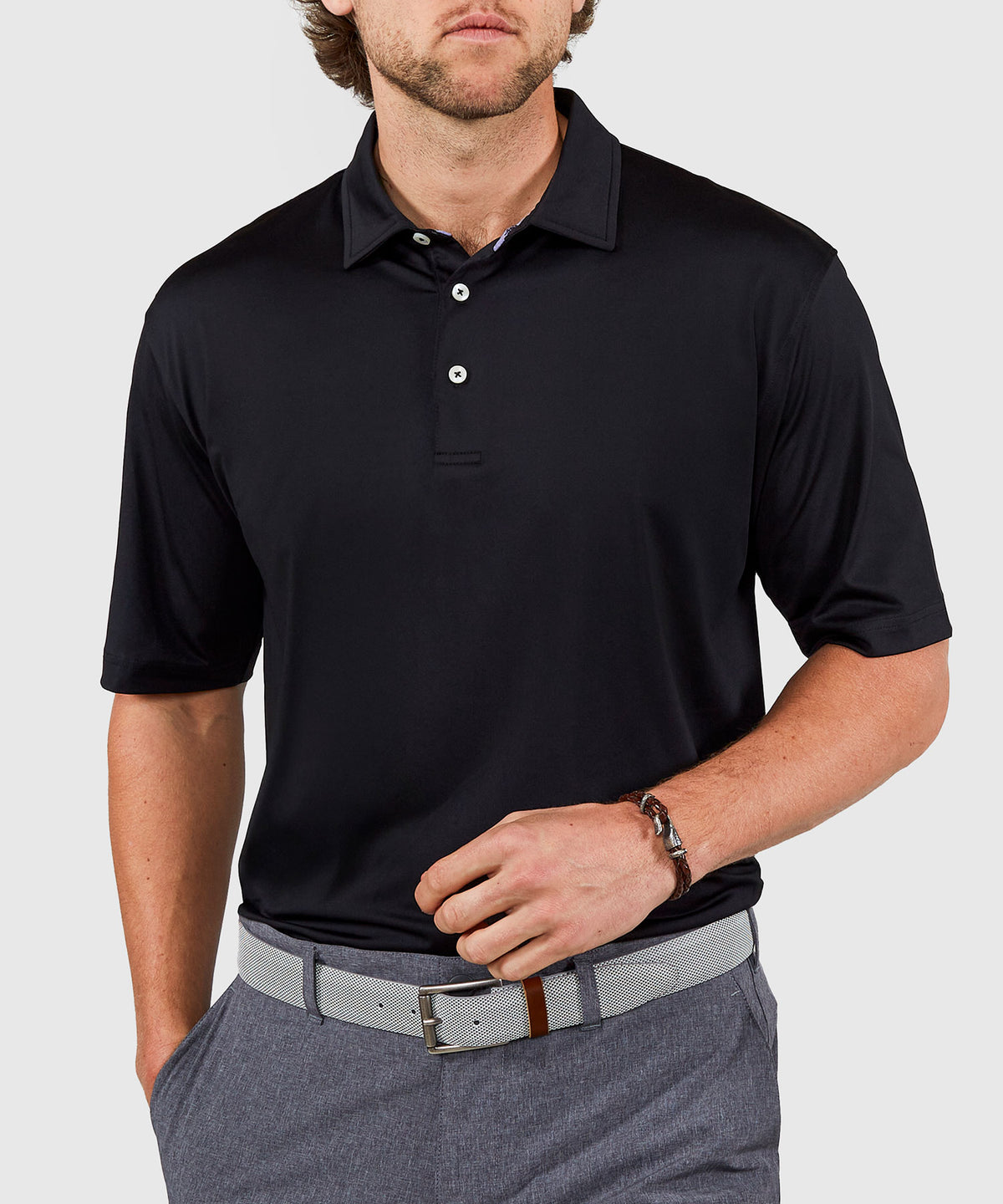 Westport Lifestyle Short Sleeve Performance Polo Knit Shirt, Men's Big & Tall