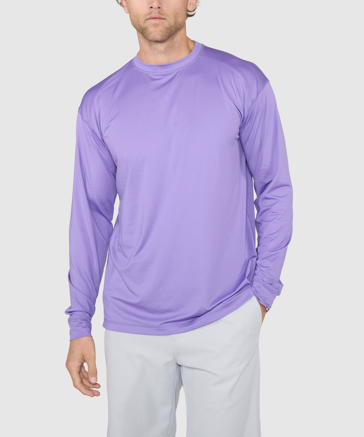Westport Lifestyle Long Sleeve Performance Crew Neck T-Shirt, Men's Big & Tall